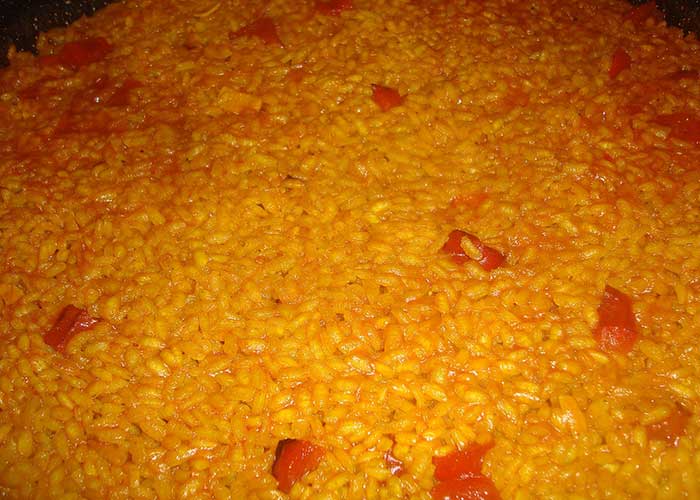 Arroz a banda típico de Valencia