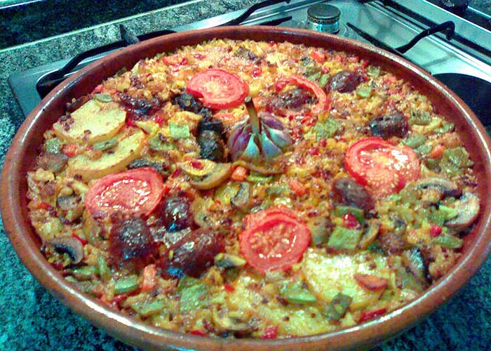 Arroz al horno con verduras