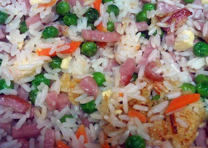 Receta china de arroz tres delicias