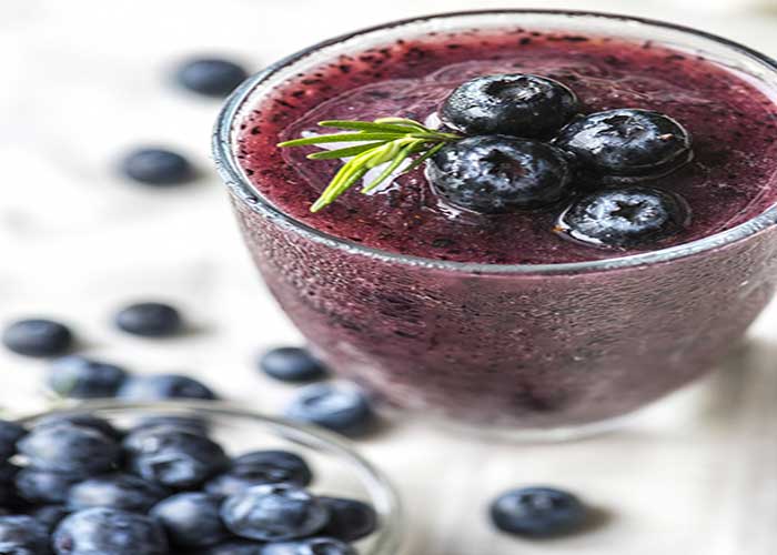 Batido antioxidante de bayas