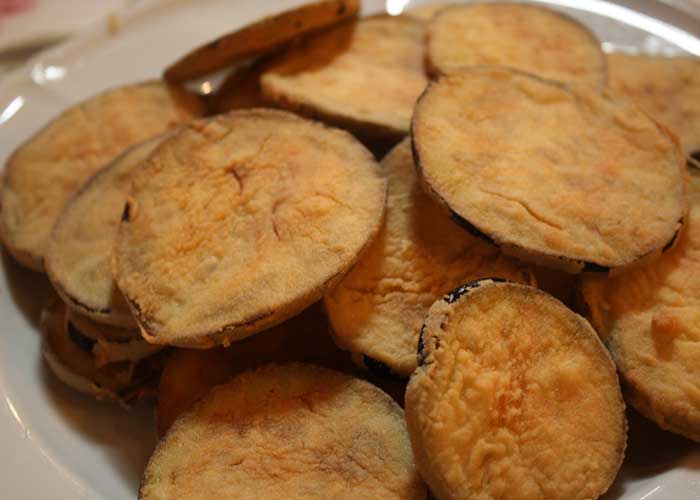 Berenjenas fritas al horno