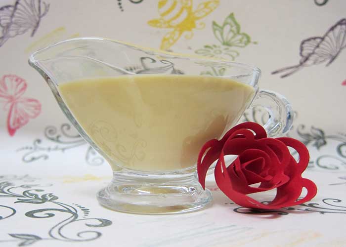 Postre de crema inglesa