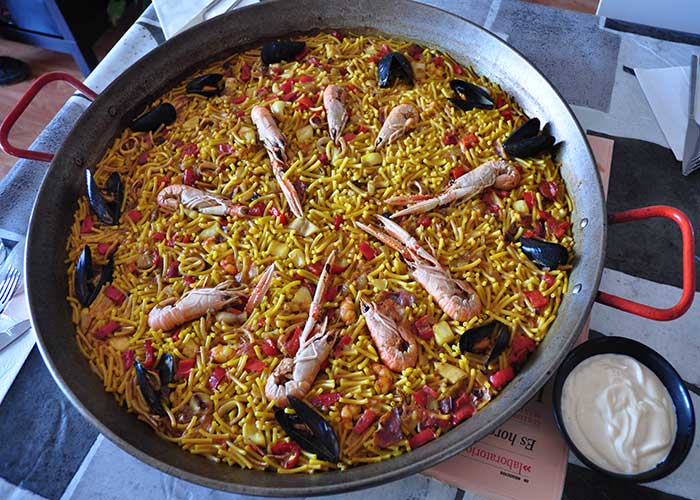 Auténtico fideuá de Gandía, receta tradicional