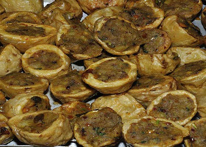 Receta de patatas rellenas de carne y verdura