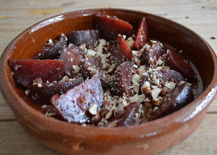 Remolacha asada al horno