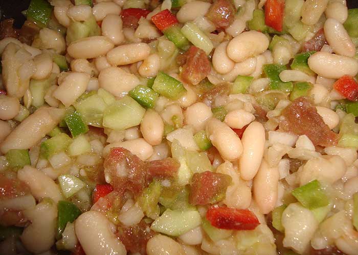 Salpicón de verduras y pochas