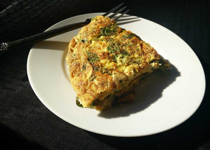 Tortilla de espinacas